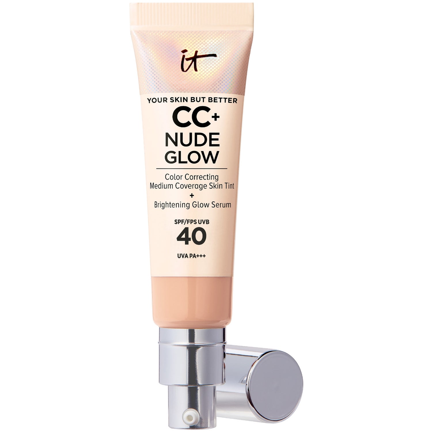IT Cosmetics CC+ and Nude Glow Lightweight Foundation and Glow Serum with SPF40 32ml (Various Shades)