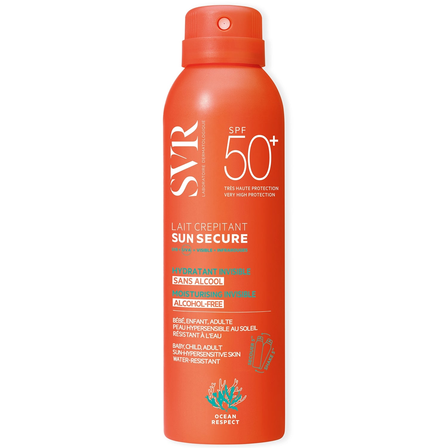 SVR Sun Secure Crackling Milk SPF50+ 200ml