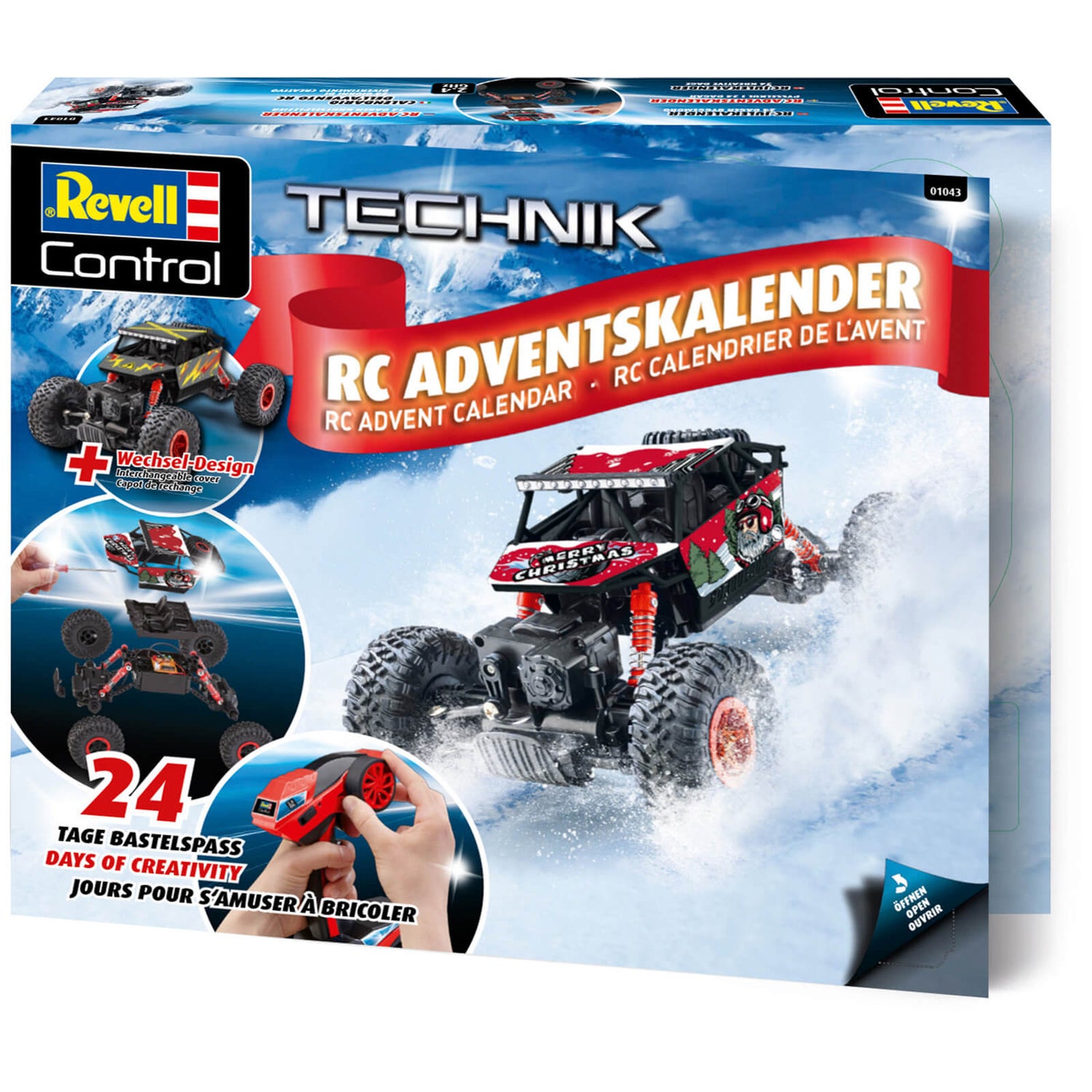 2020 Christmas Advent Calendar with Monster Truck Toys Set 