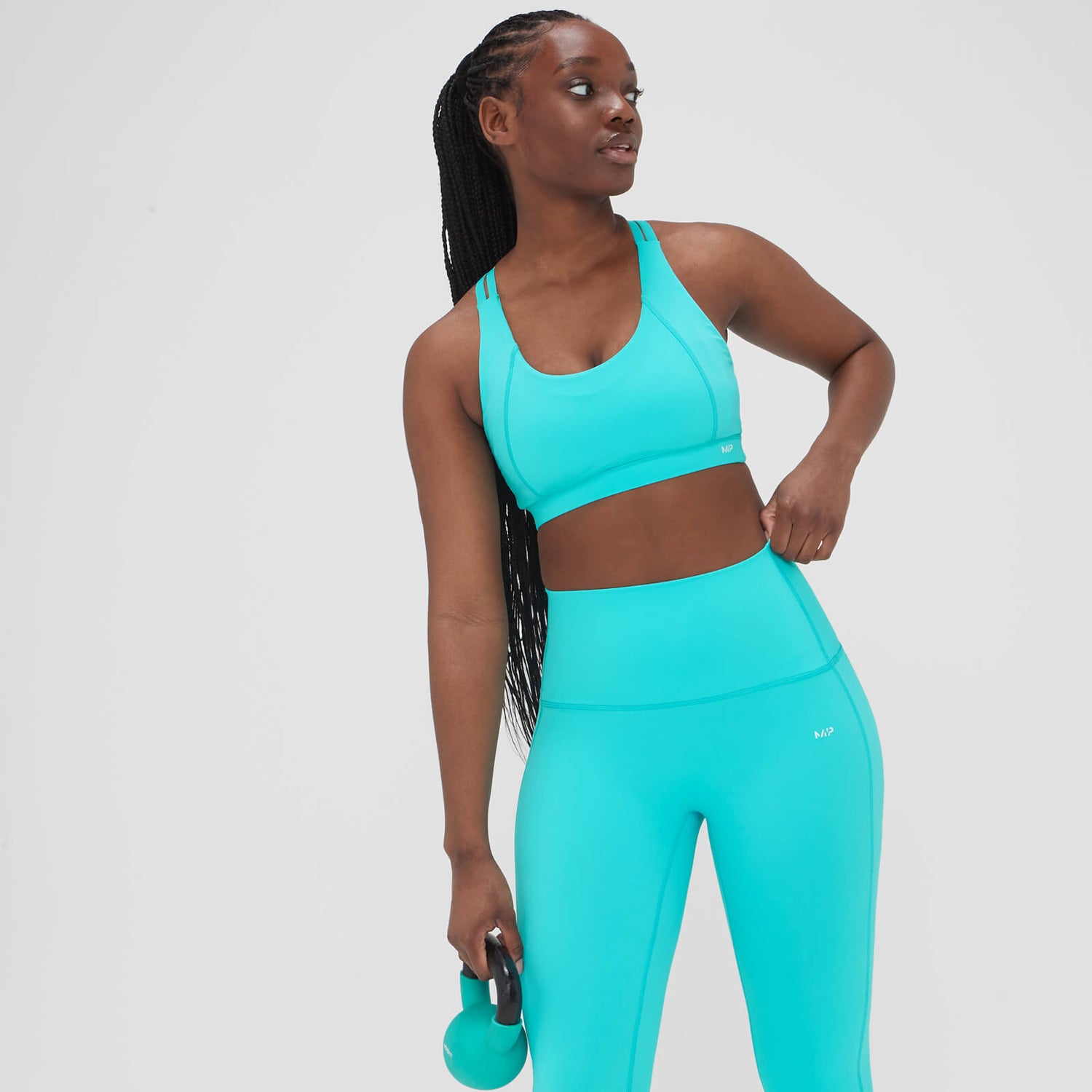 MP Adapt Sports Bra til kvinder – Bright Turquoise - XS