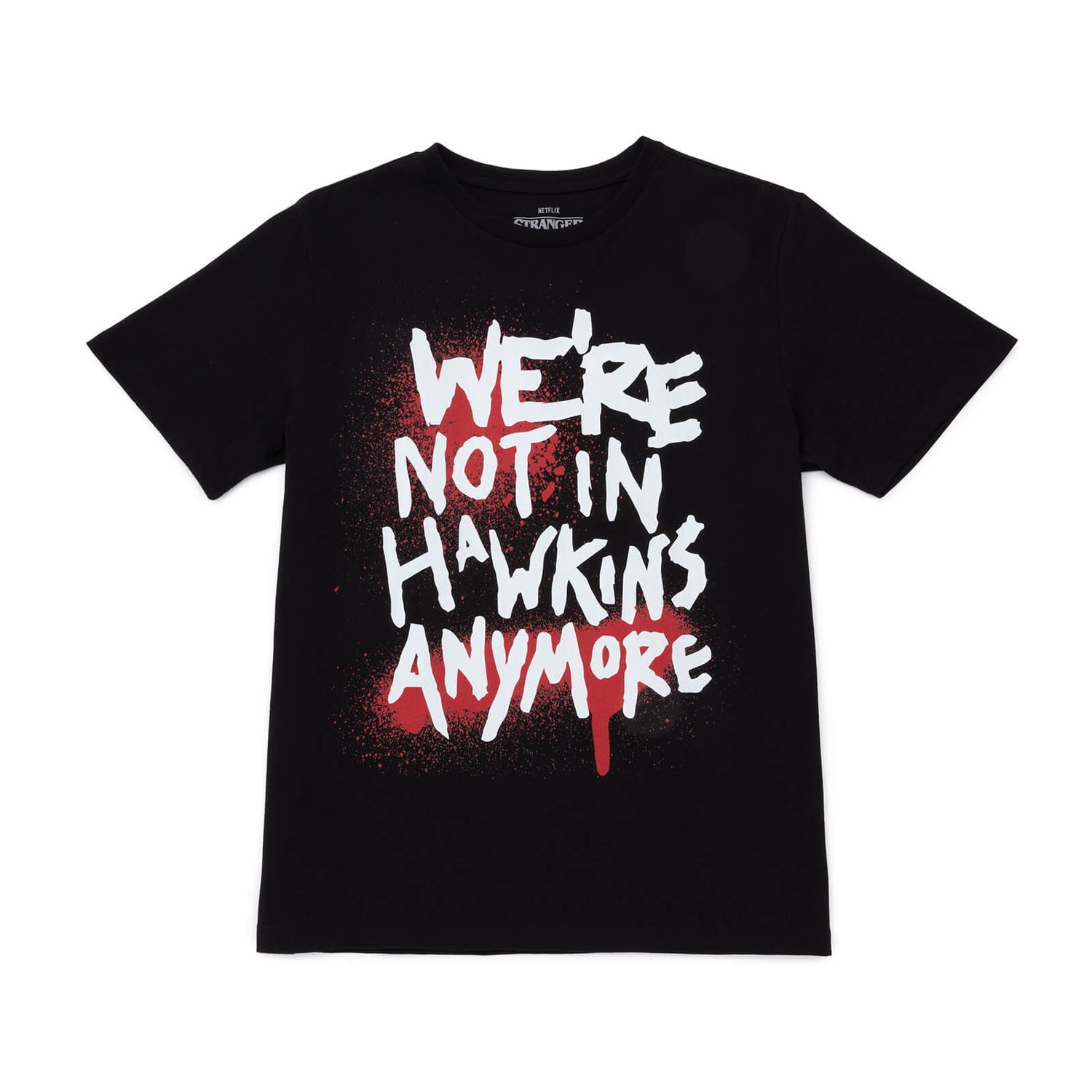Stranger Things Not In Hawkins Unisex T-Shirt - Zwart
