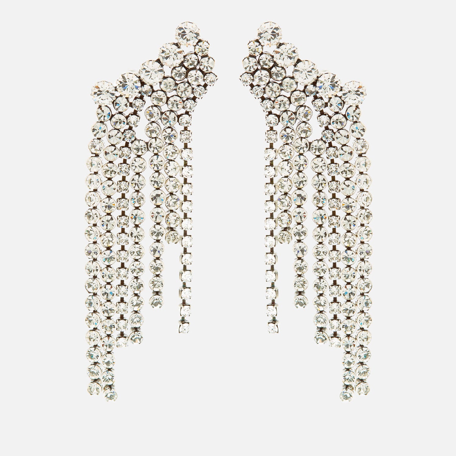 Isabel Marant A Wild Shore Silver-Tone and Crystal Drop Earrings