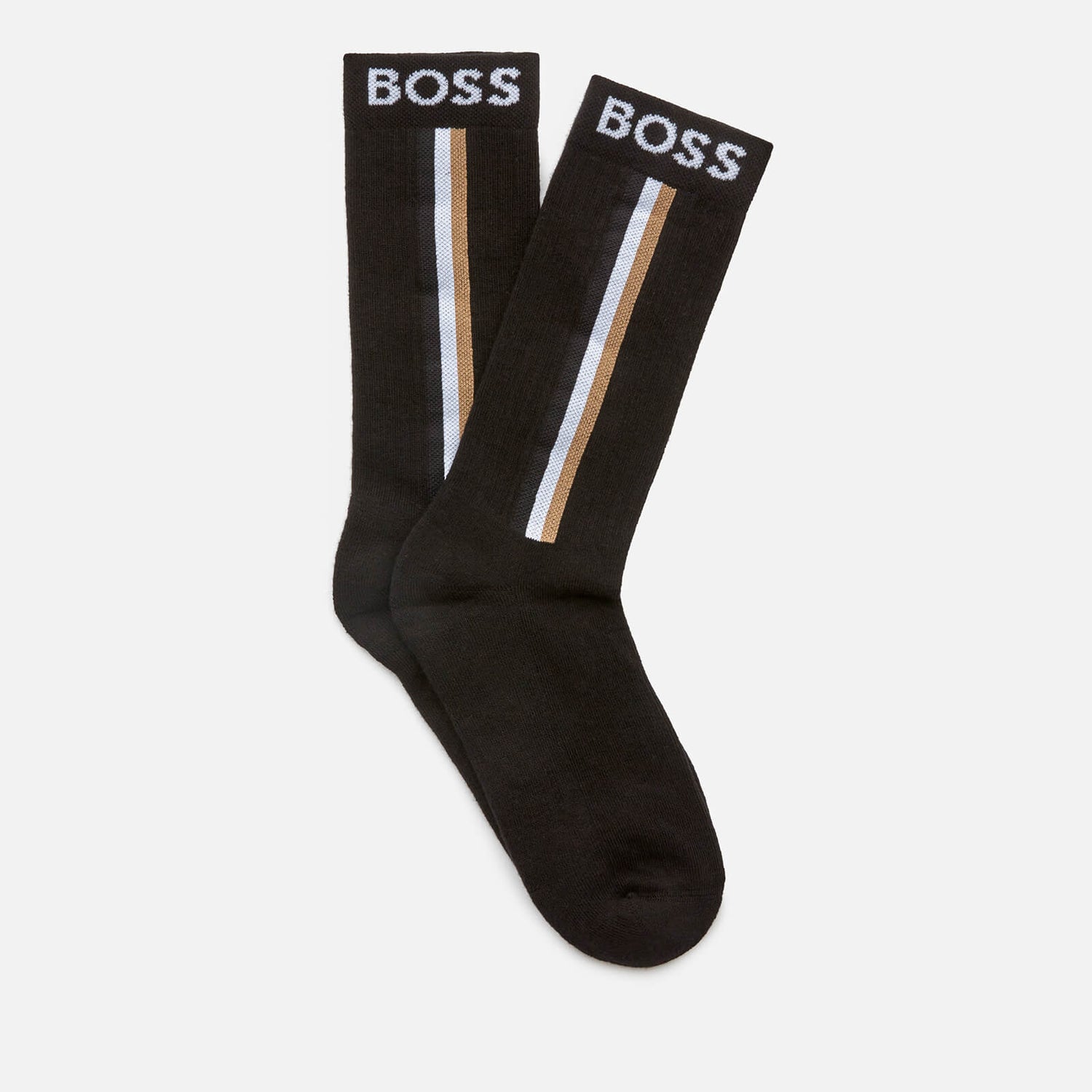 BOSS Bodywear Iconic Ribbed Cotton-Blend Socks
