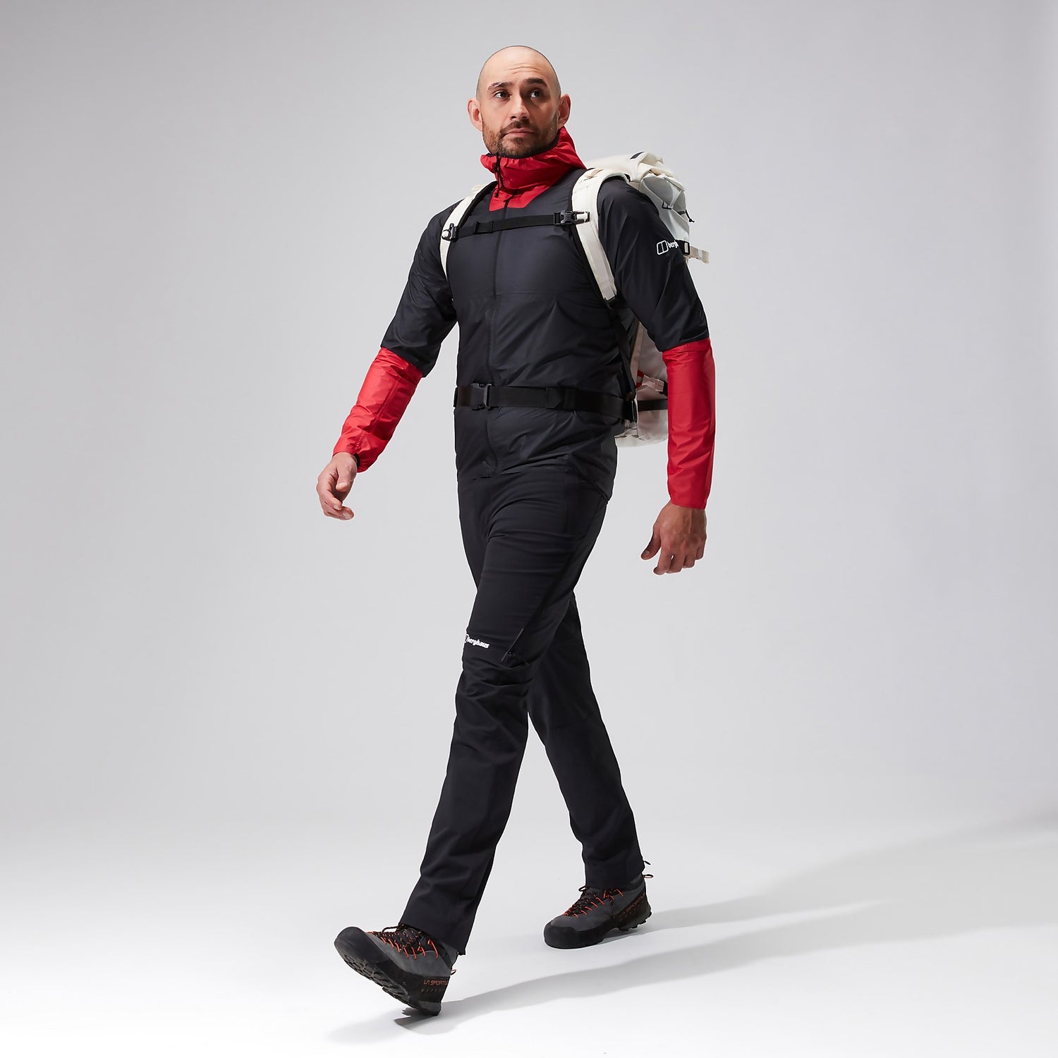 Men s MTN Guide Hyper LT Jacket Black Red Berghaus
