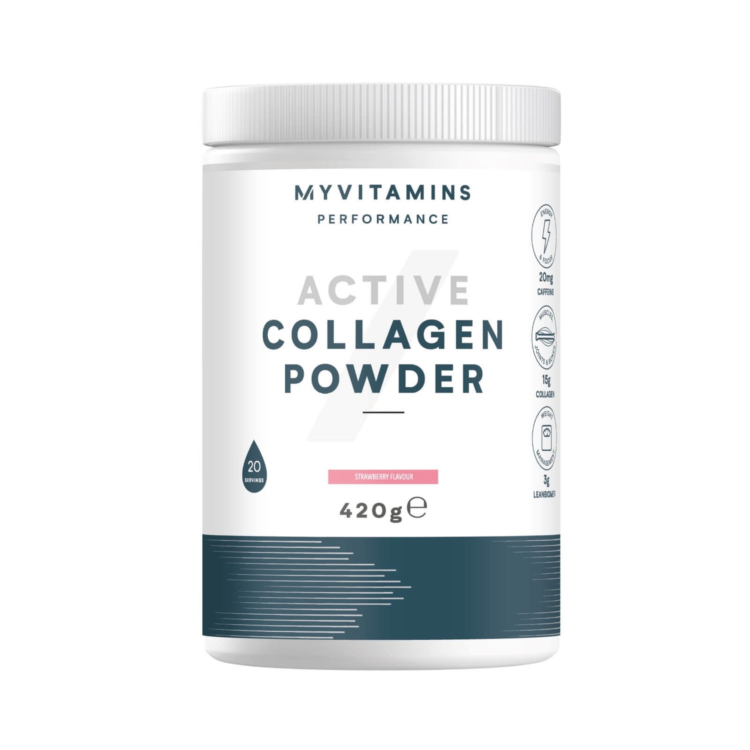 Active Collagen Powder - 20servings - Strawberry