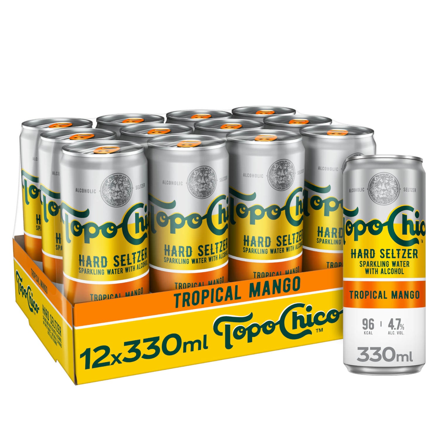 Topo Chico Hard Seltzer Tropical Mango 12 x 330ml