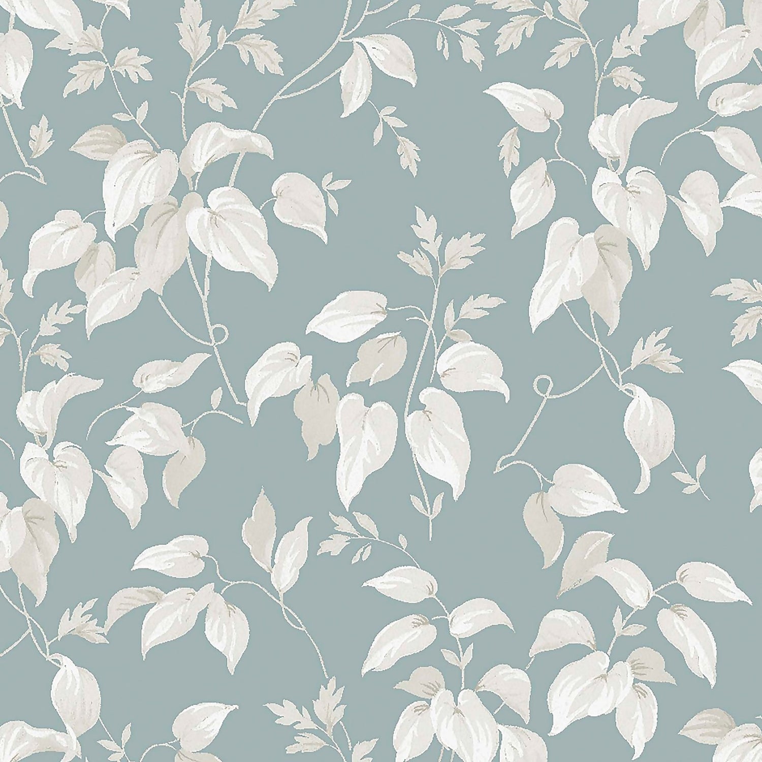 Next Trail Flower Duck Egg Wallpaper Homebase