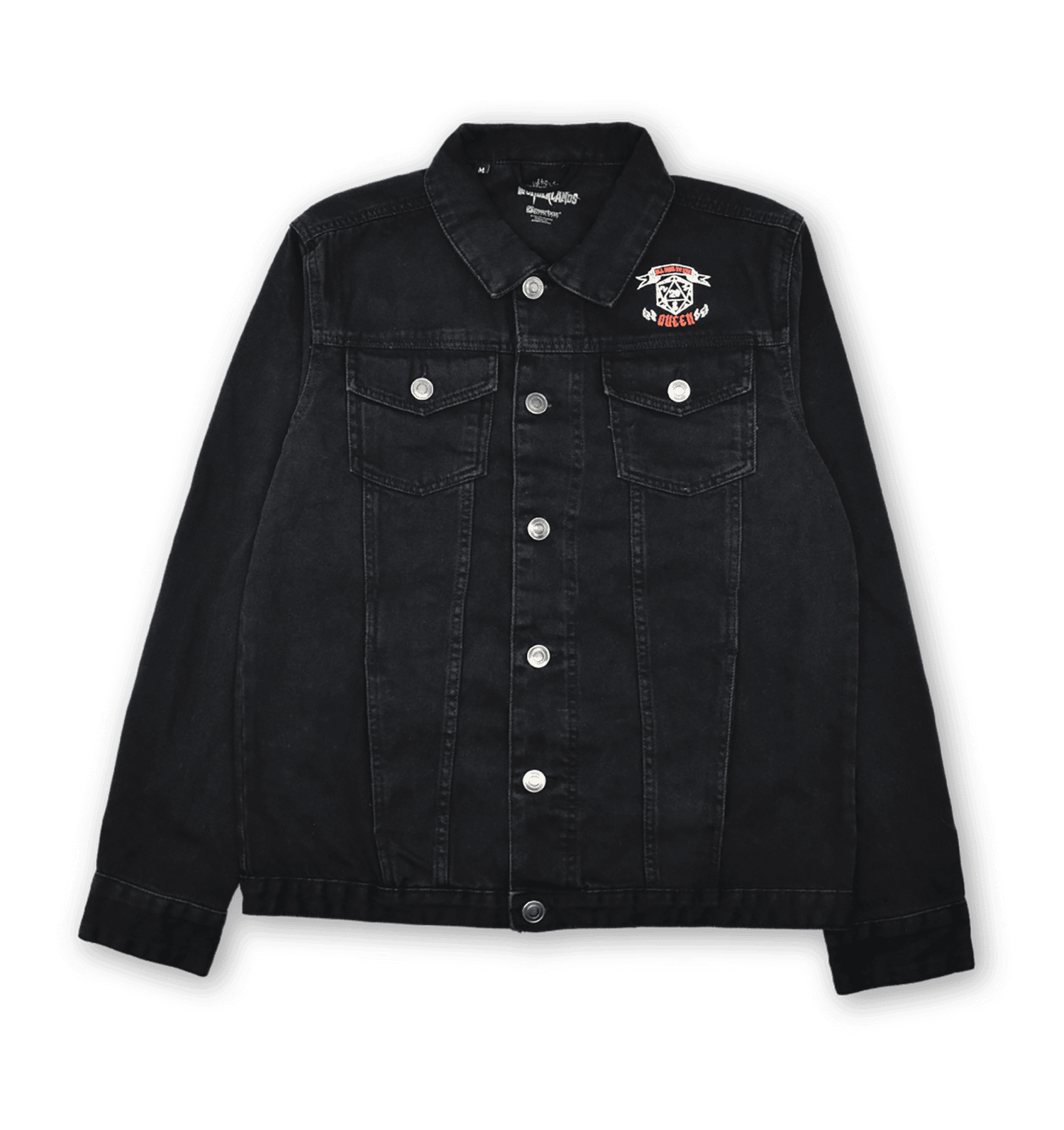 Butt Stallion PULP HORROR Embroidered Denim Jacket - Black
