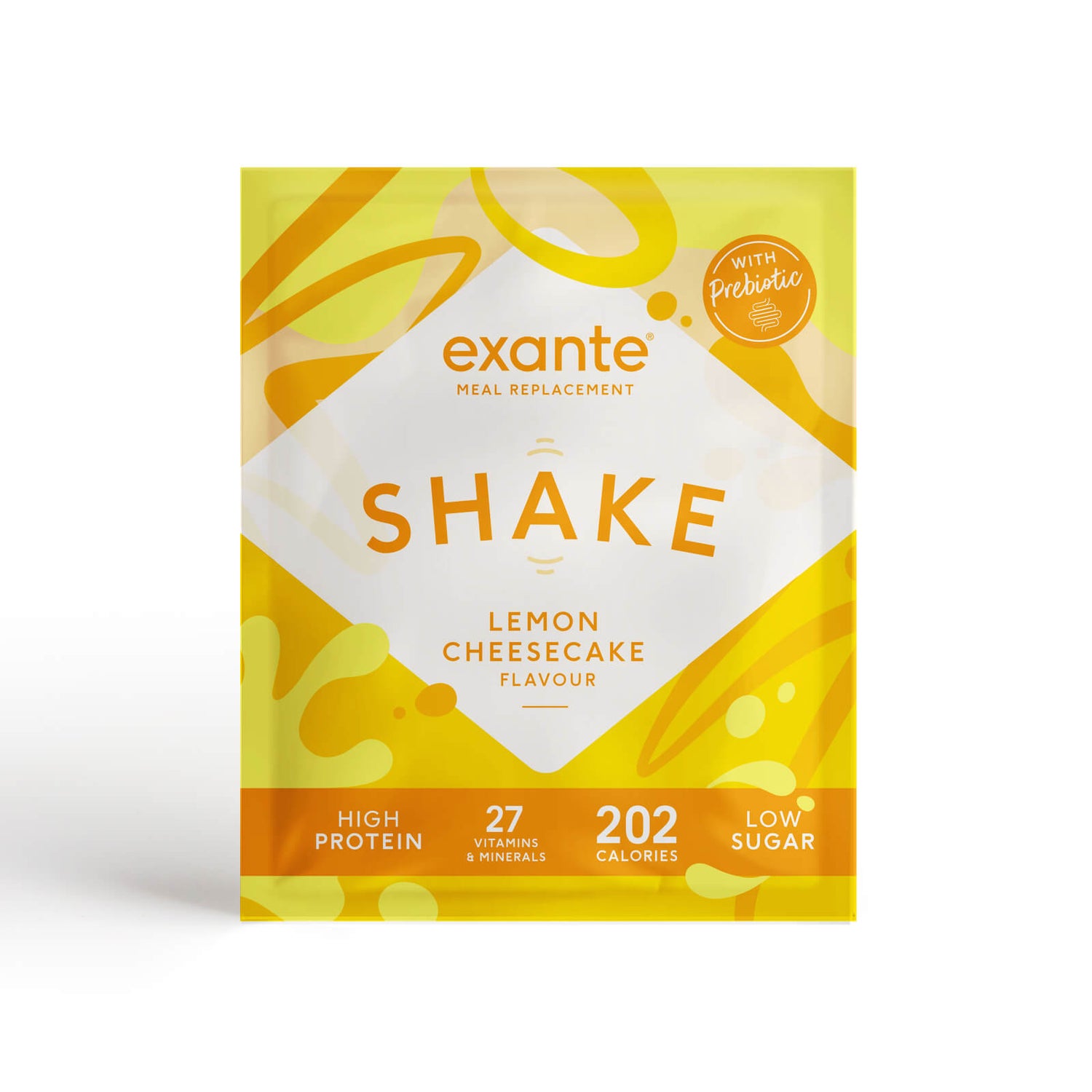 Exante Diet Meal Replacement Shake, Lemon Cheesecake, Single Serving Sachet