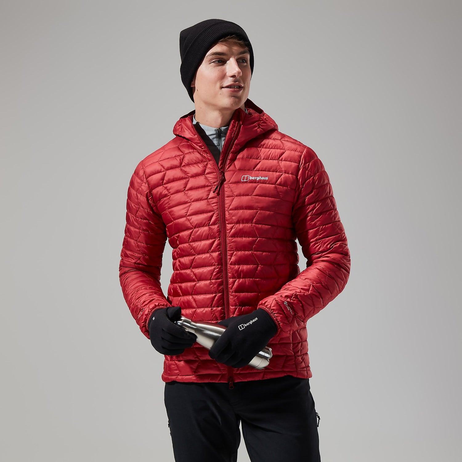 Men s Cuillin Insulated Hoody in Dark Red Berghaus