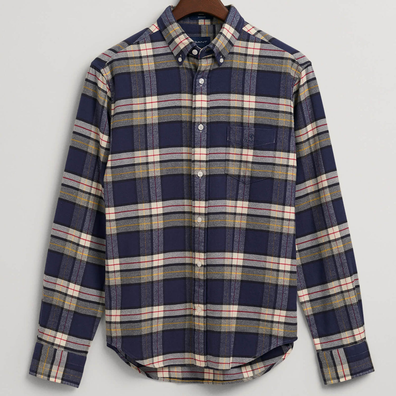 GANT Checked Cotton-Flannel Shirt - M