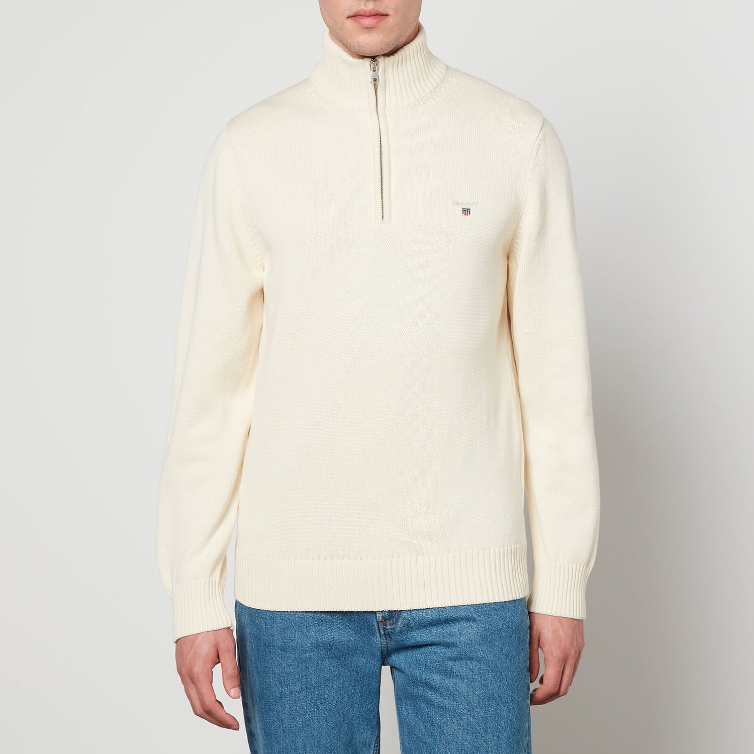 GANT Casual Logo-Embroidered Cotton Jumper