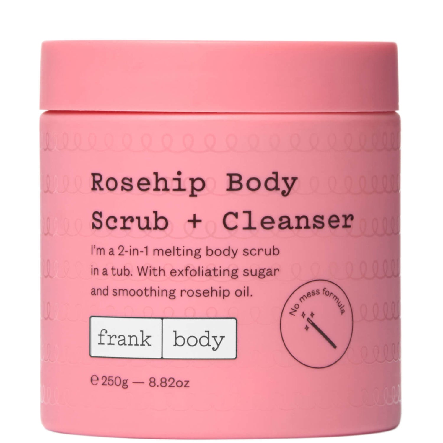 frank body Rosehip Body Scrub & Cleanser 250g