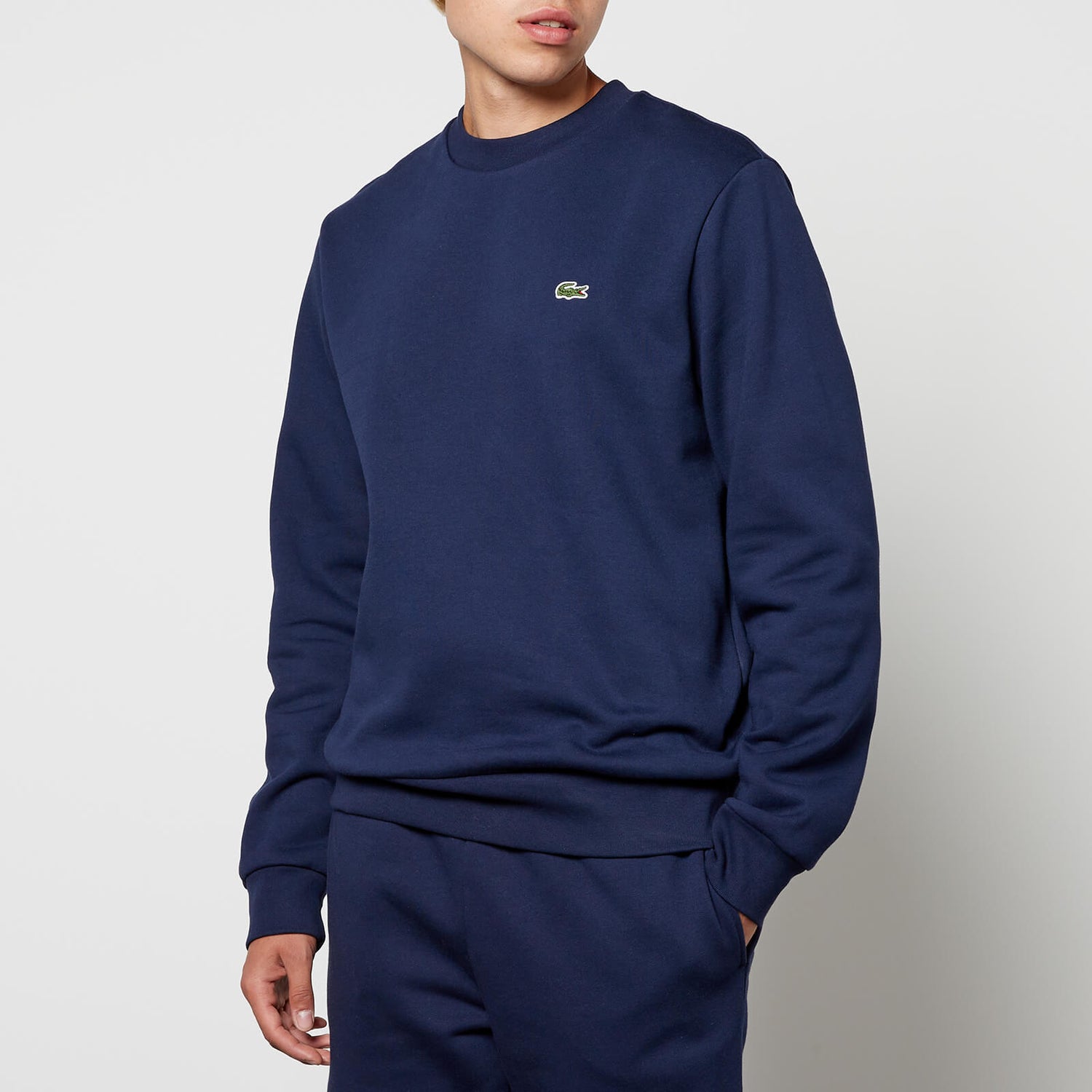 Lacoste Logo-Embroidered Cotton-Blend Jersey Sweatshirt
