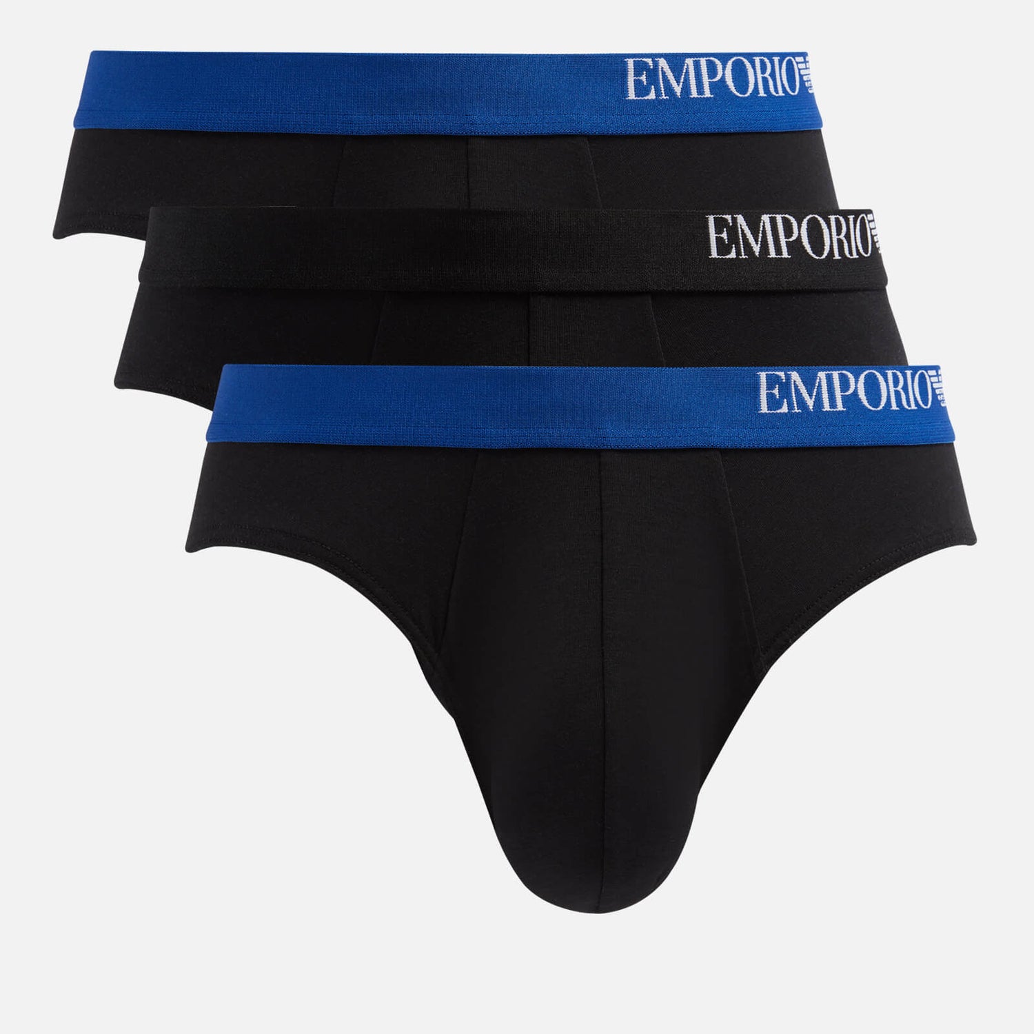 Emporio Armani Three-Pack Stretch-Jersey Briefs - L
