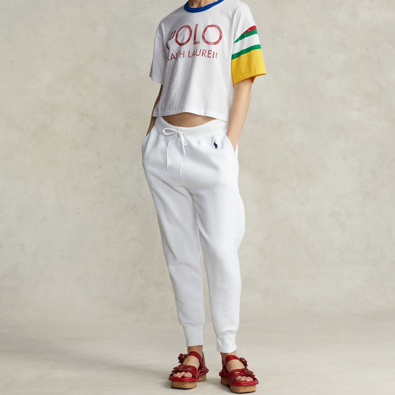 Polo Ralph Lauren Women's Ng Crp T-Short Sleeve-T-Shirt - White - XS