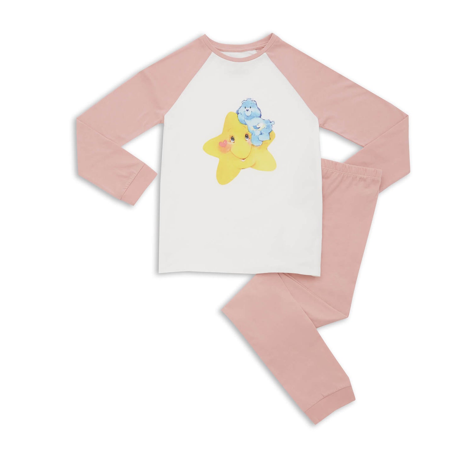 Care Bears Night Star Kids' Pyjamas - Pink White