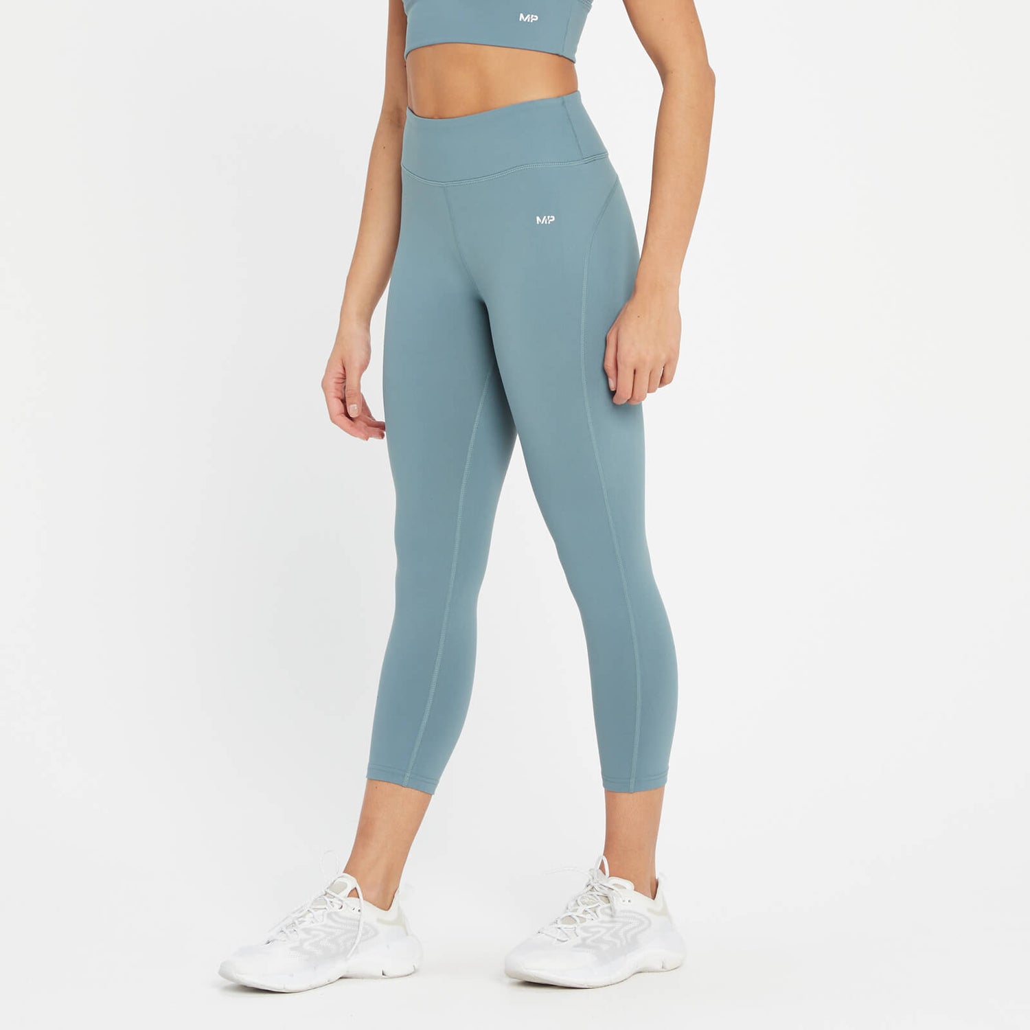 MP Women's Power 3/4 Leggings - Pebble Blue