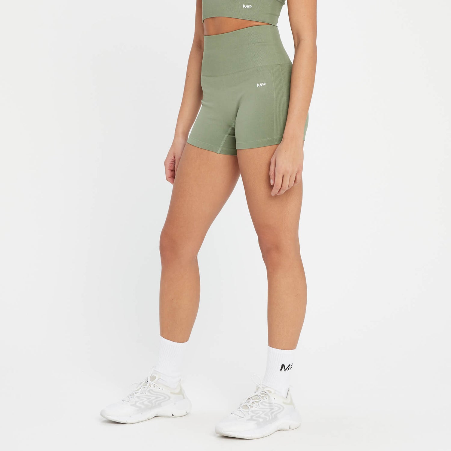 MP Women's Shape Seamless Booty Shorts - Washed Jade - XS