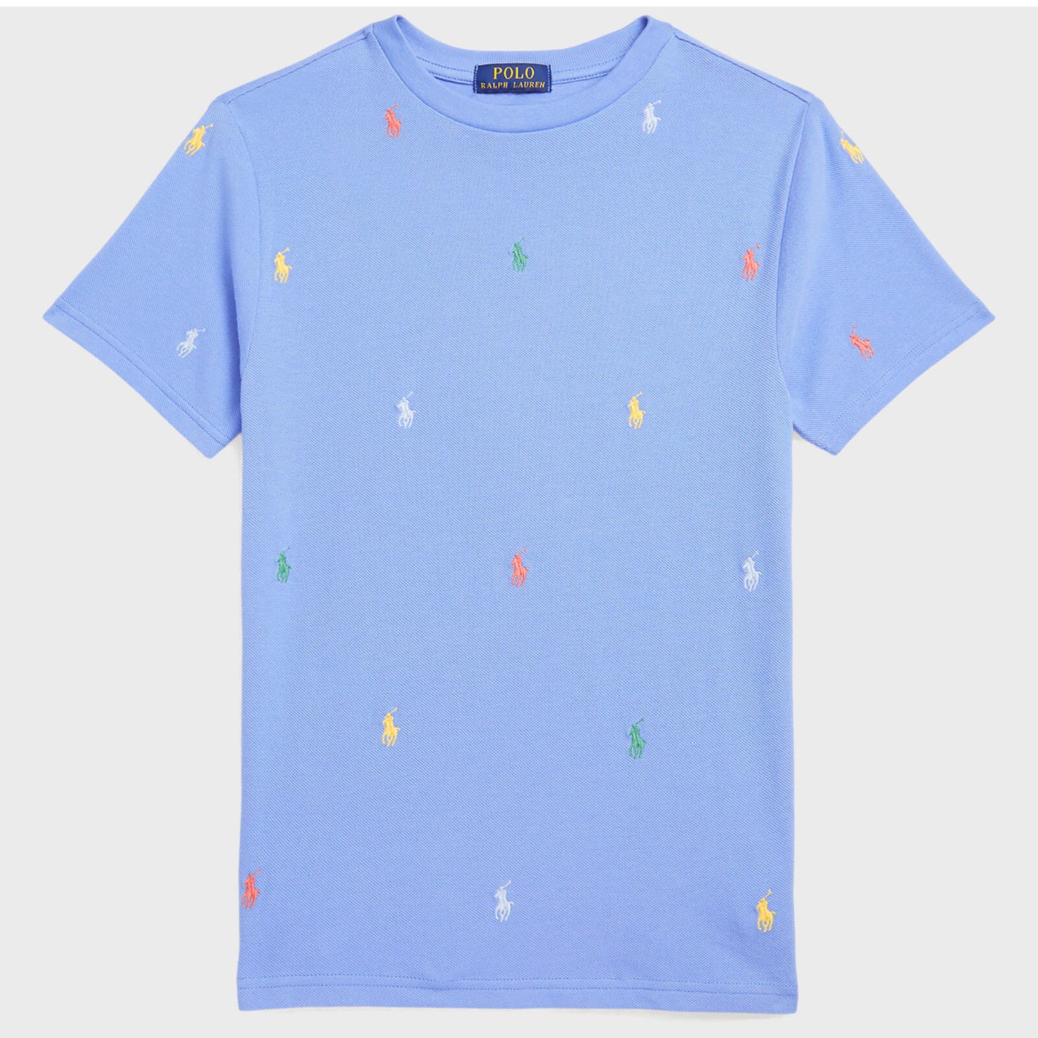 Polo Ralph Lauren Boys' All-Over Logo Cotton-Piqué T-Shirt
