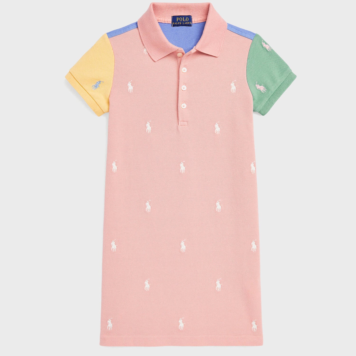Polo Ralph Lauren Girls’ Colour Block Cotton-Piqué Day Dress - 4 Years