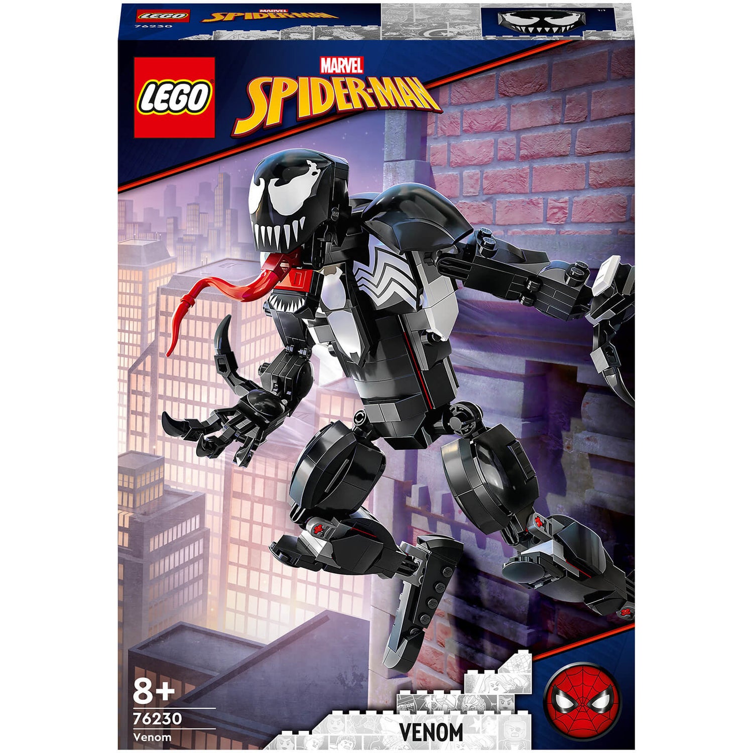 LEGO Marvel La Figurine de Venom, Figurine Alien à Construire, Cadeau Super-Héros (76230)
