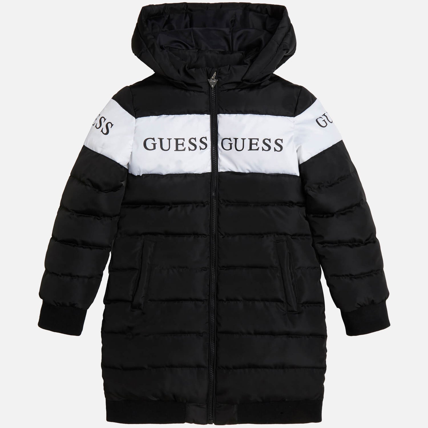 Guess Contrast Shell Hooded Padded Jacket - 16 Years