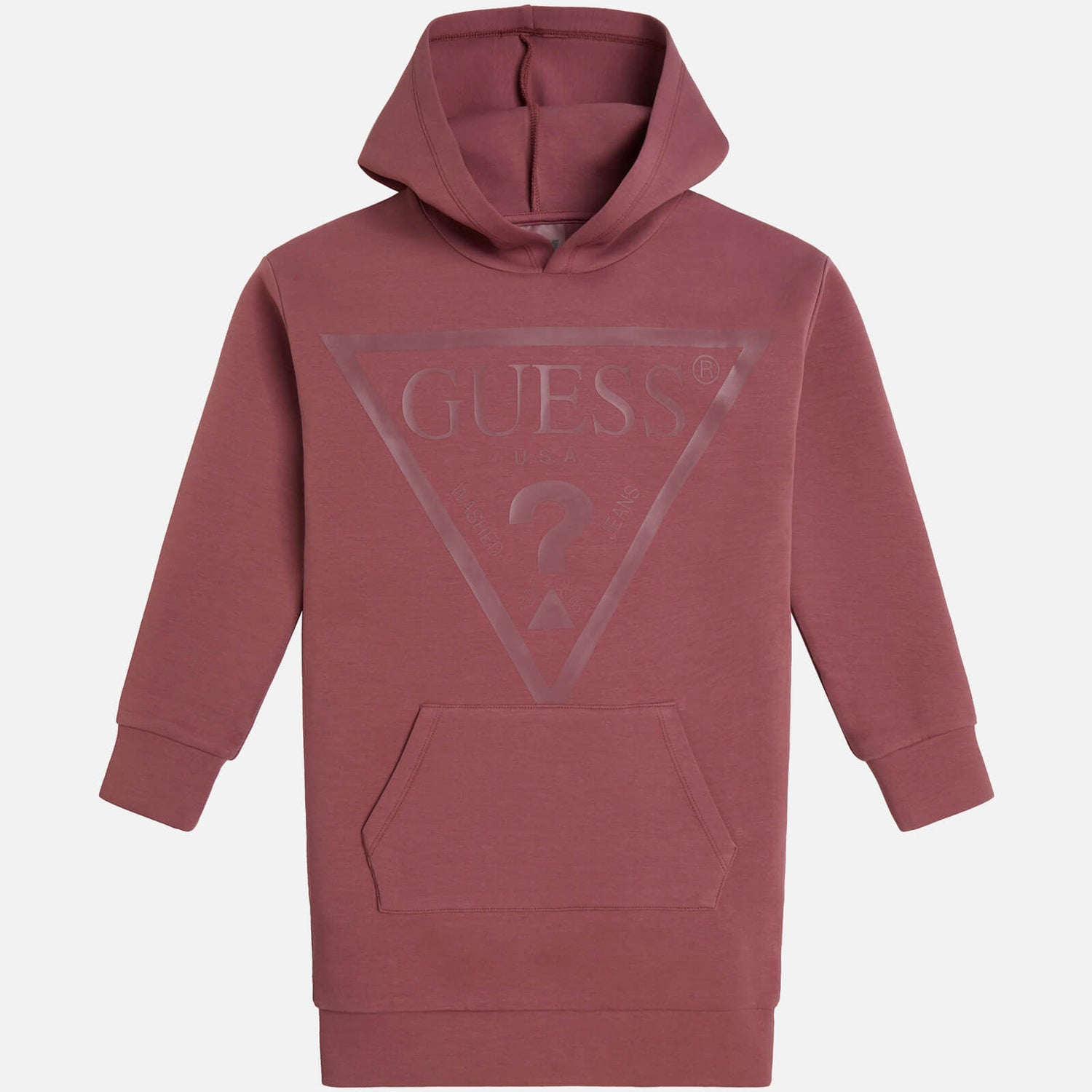 Guess Girls' Logo-Printed Cotton-Blend Hooded Dress - 8 Years