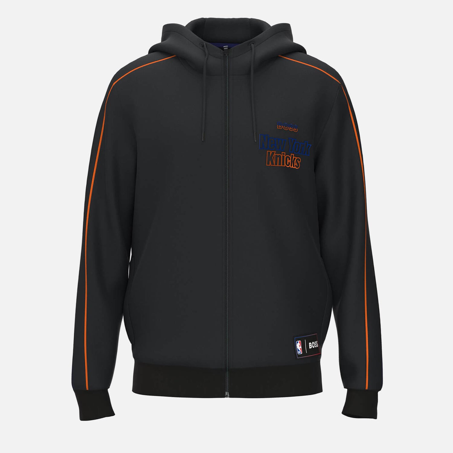 BOSS X NBA Ny Knicks Zipped Jersey Hoodie - S