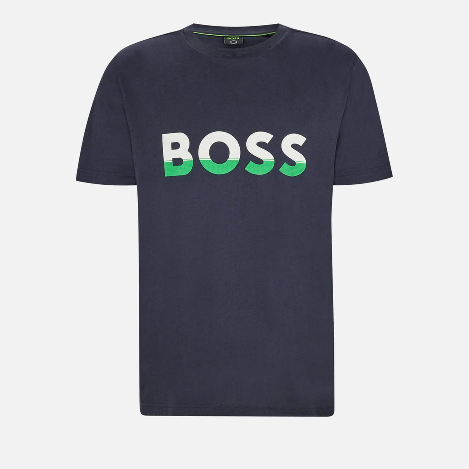 BOSS Green Logo-Printed Cotton T-Shirt - S