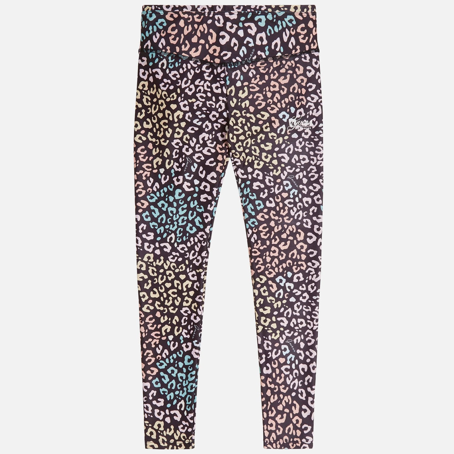 Guess Girls' Leopard-Print Stretch-Jersey Leggings