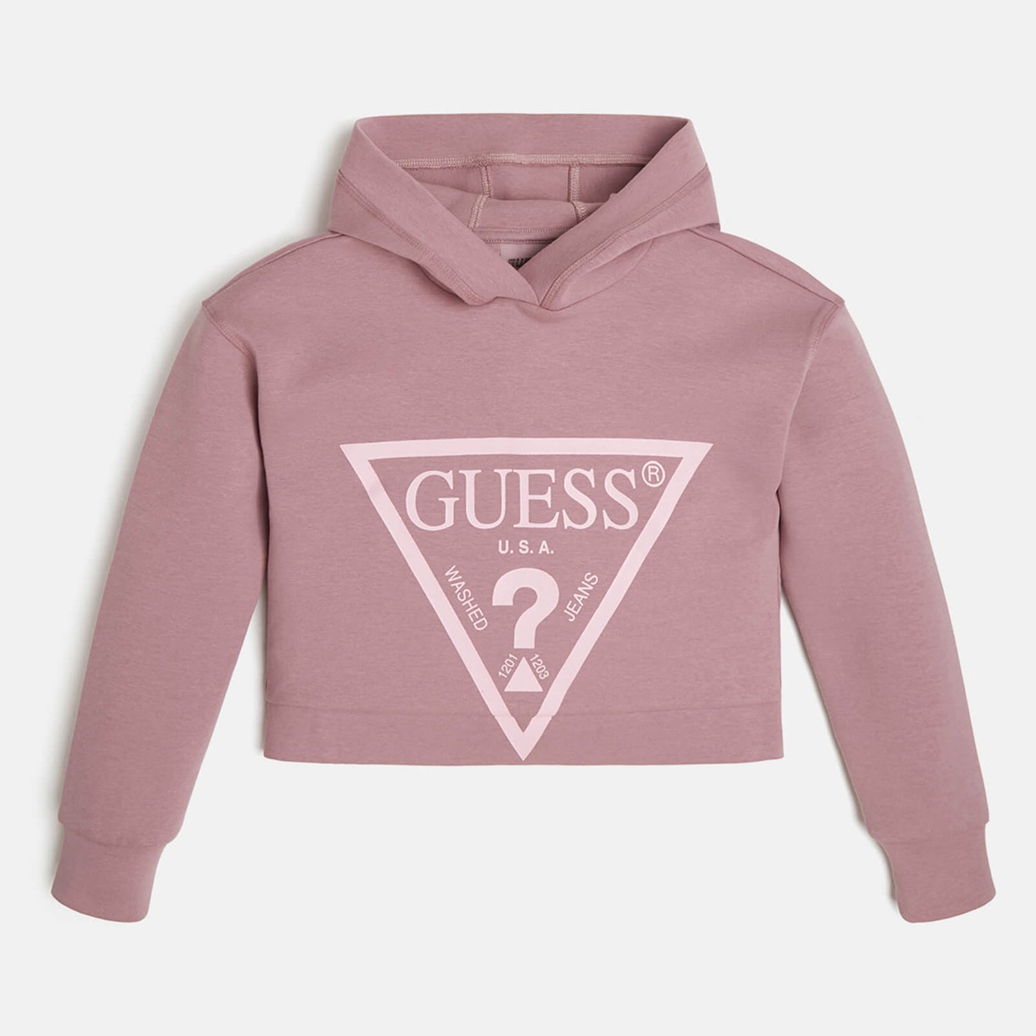 Guess Logo Cotton-Blend Long Sleeve Hoodie - 8 Years
