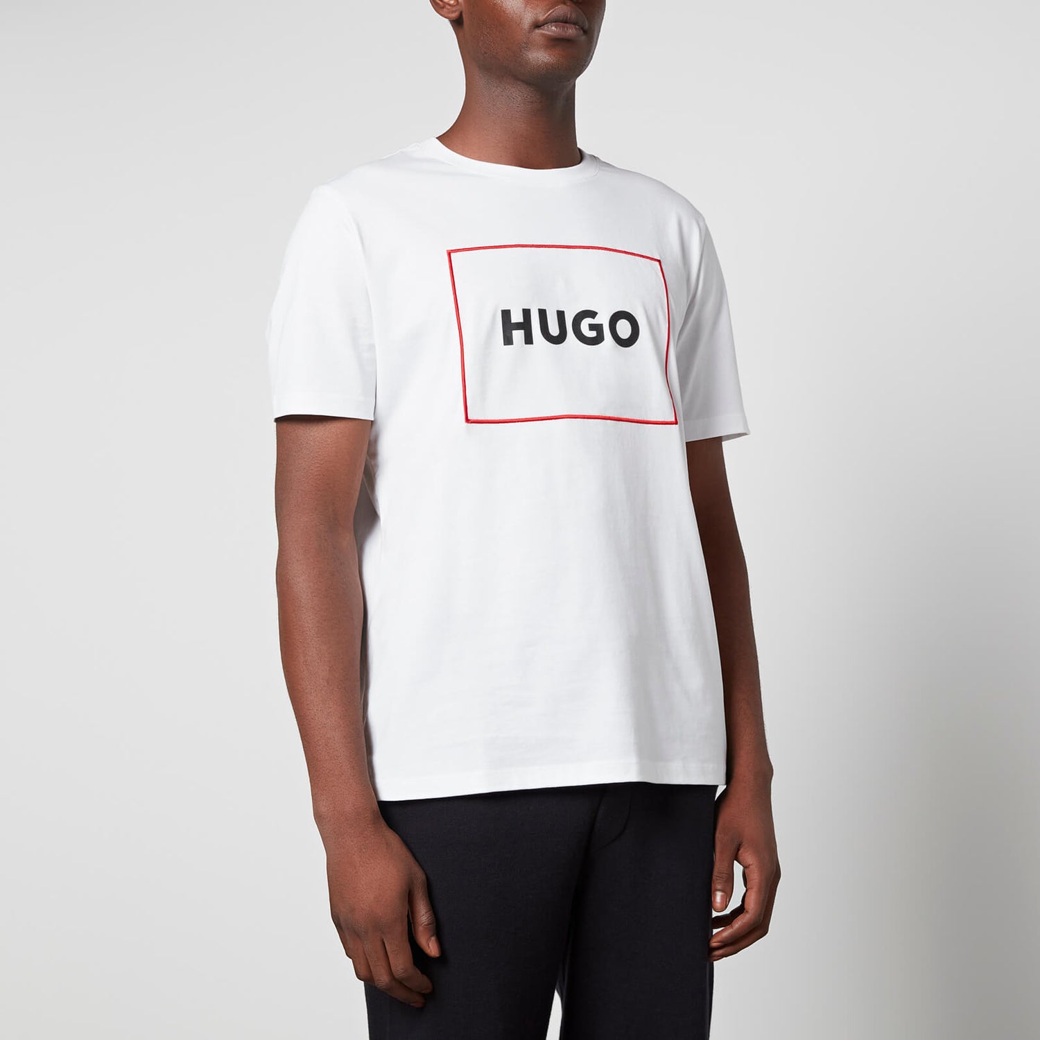 HUGO Dumex Embroidered Cotton-Jersey T-Shirt - S