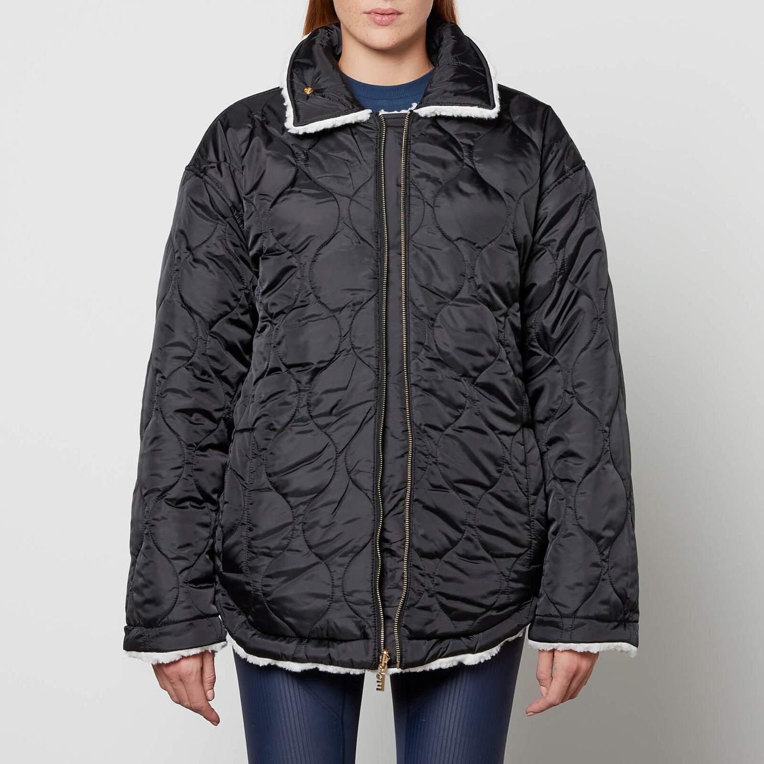 P.E Nation Outline Reversible Fleece and Quilted Shell Jacket - XS