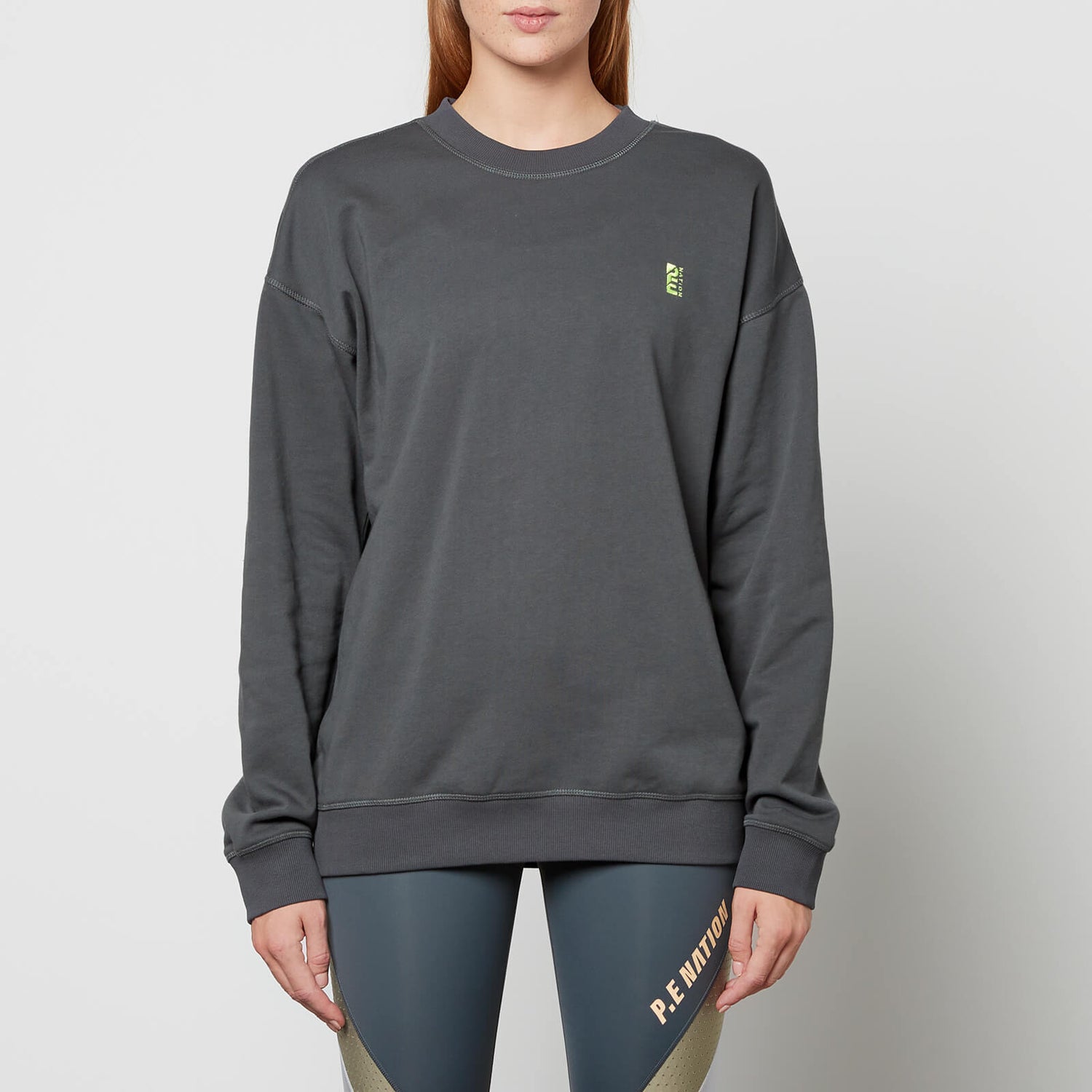 P.E Nation Latitude Printed Organic Cotton-Jersey Sweatshirt - XS
