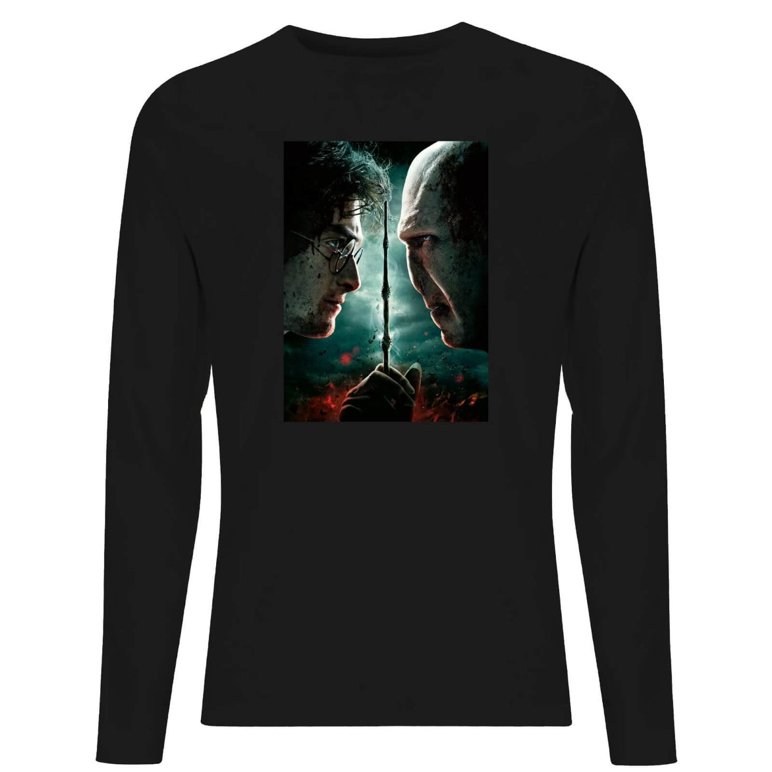 Harry Potter Deathly Hallows - Part 2 Unisex Long Sleeve T-Shirt - Black