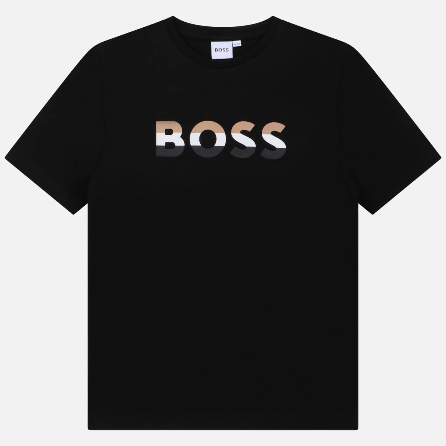 Hugo Boss Boys Ombre Logo-Detailed Cotton-Blend T-Shirt - 8 Years