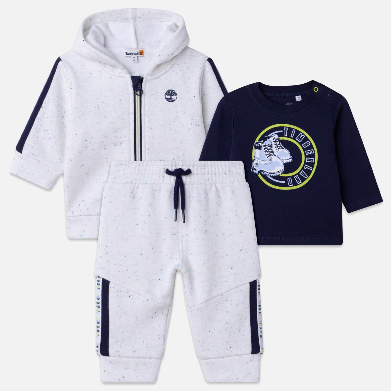 Timberland Babies’ Cotton-Blend Jersey Hoodie, T-Shirt and Jogging Bottoms Set -  6-9 Months