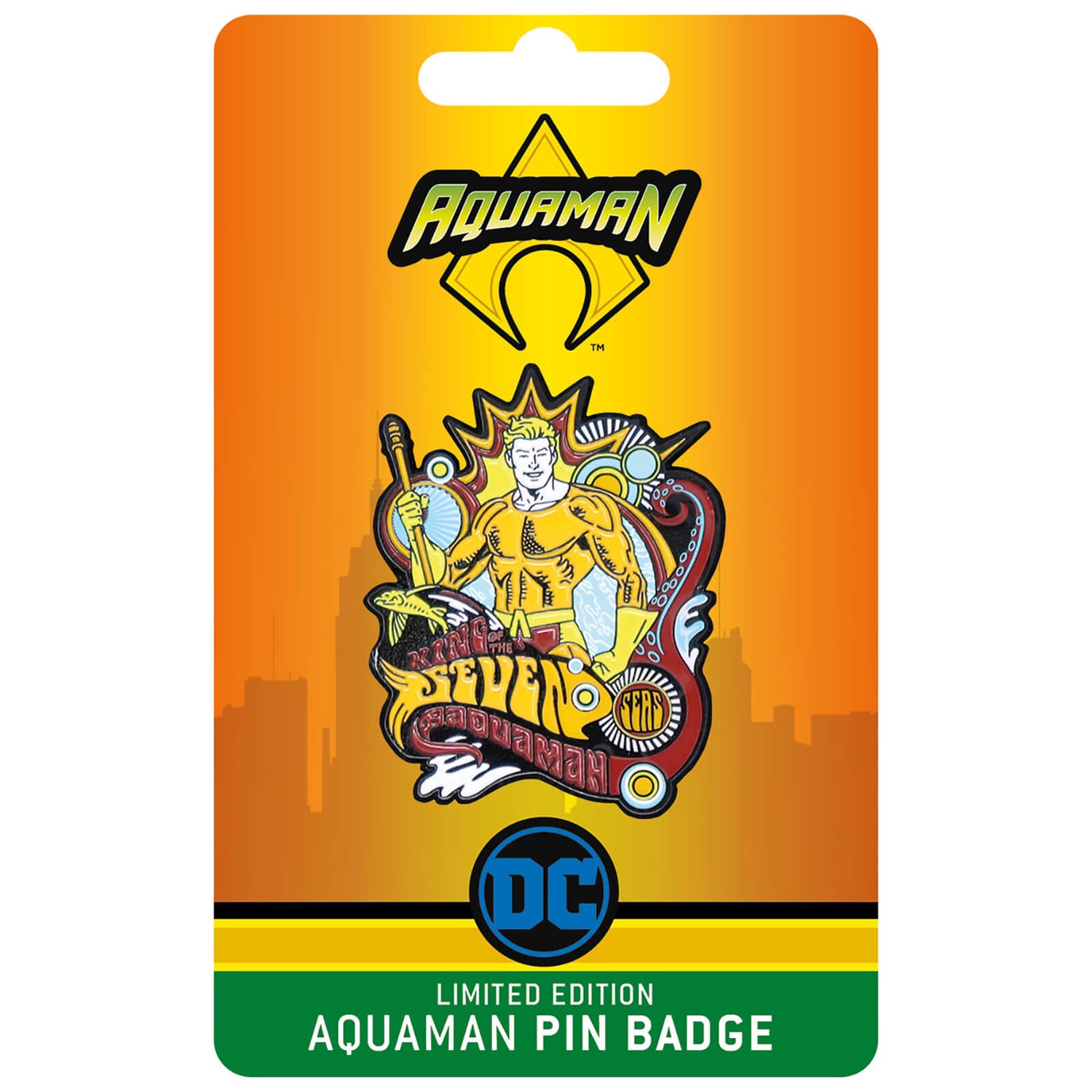 Fanattik Aquaman DC Comics Limited Edition Pin Badge