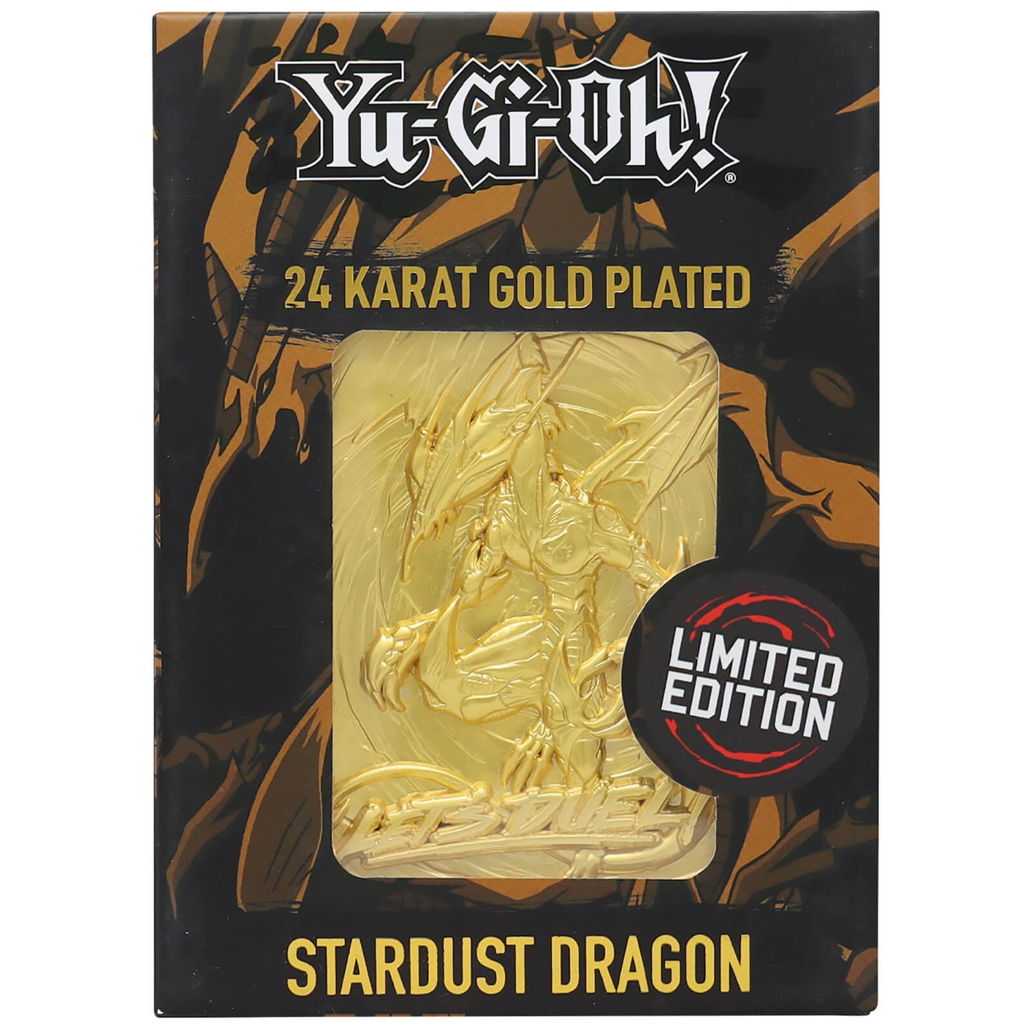 Fanattik Yu-Gi-Oh! Limited Edition 24K Gold Plated Collectible - Stardust Dragon