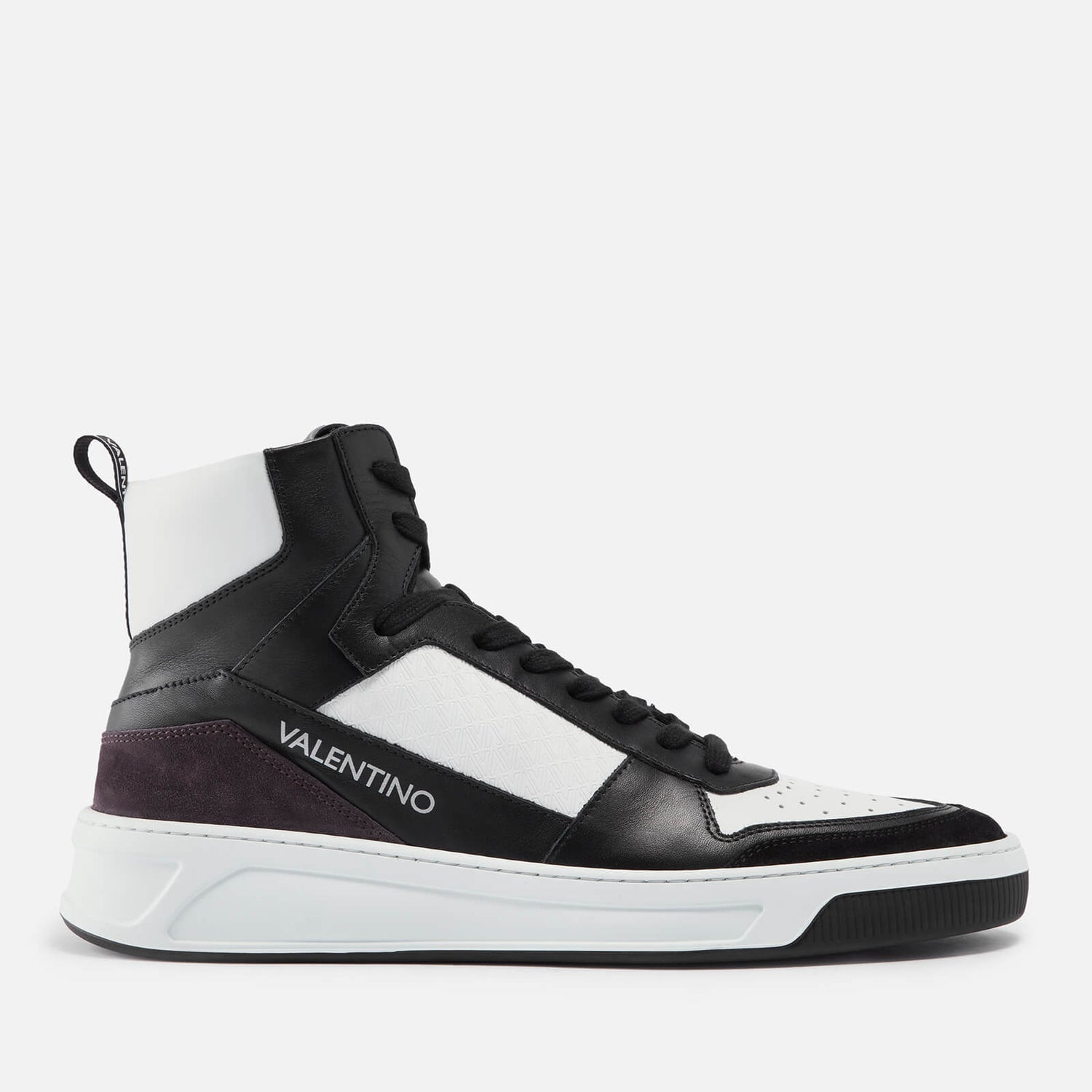 Valentino Shoes Eros Hi-Top Leather-Blend Trainers - UK 7