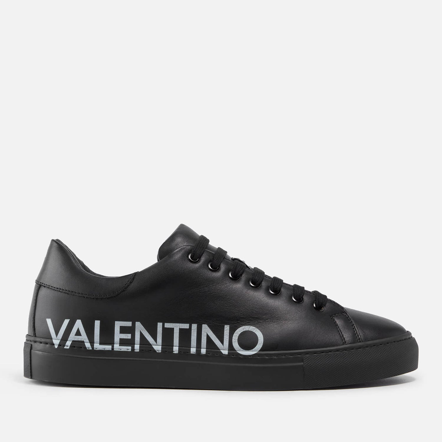 Valentino Shoes Zeus Logo-Printed Leather Trainers - UK 7