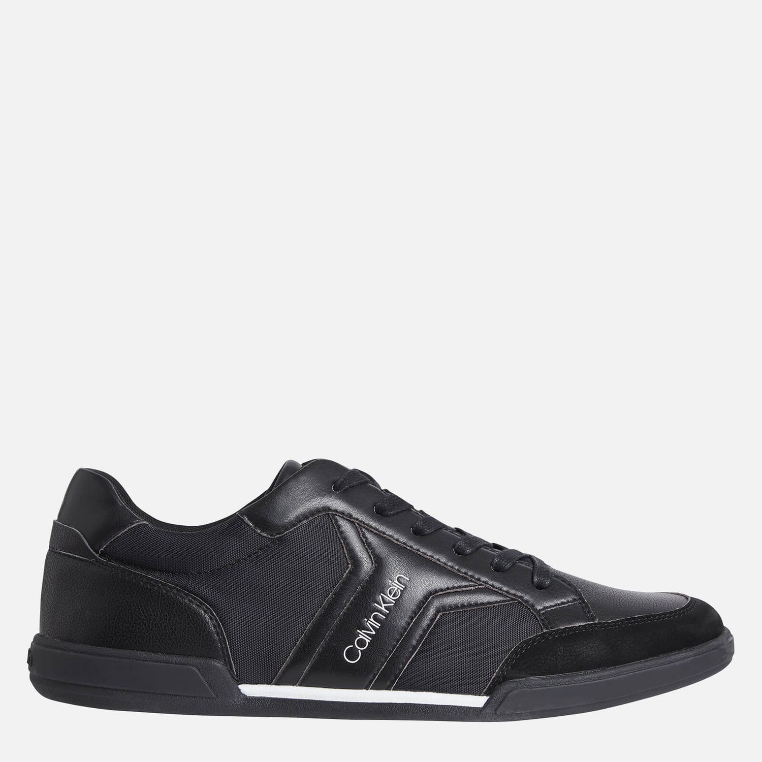 Calvin Klein Faux Leather and Mesh Trainers - UK 7