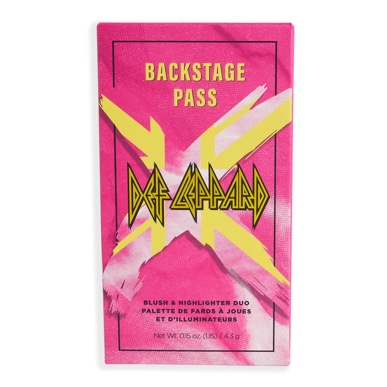 Rock & Roll Beauty Def Leppard VIP Backstage Pass Blush & Highlighter Duo - British Flag