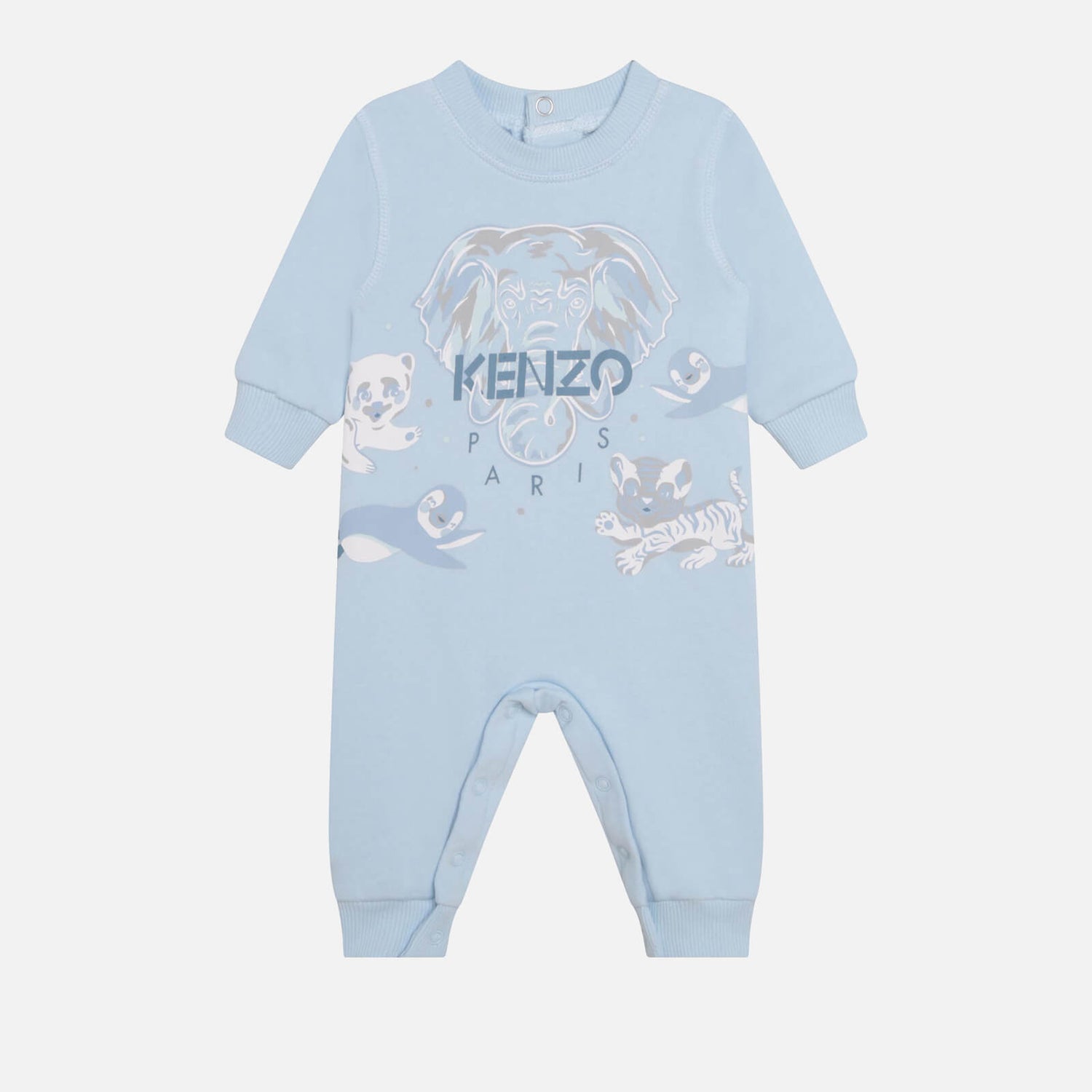 KENZO Babies’ Designer Print Stretch-Cotton Babygrow - 1 Month