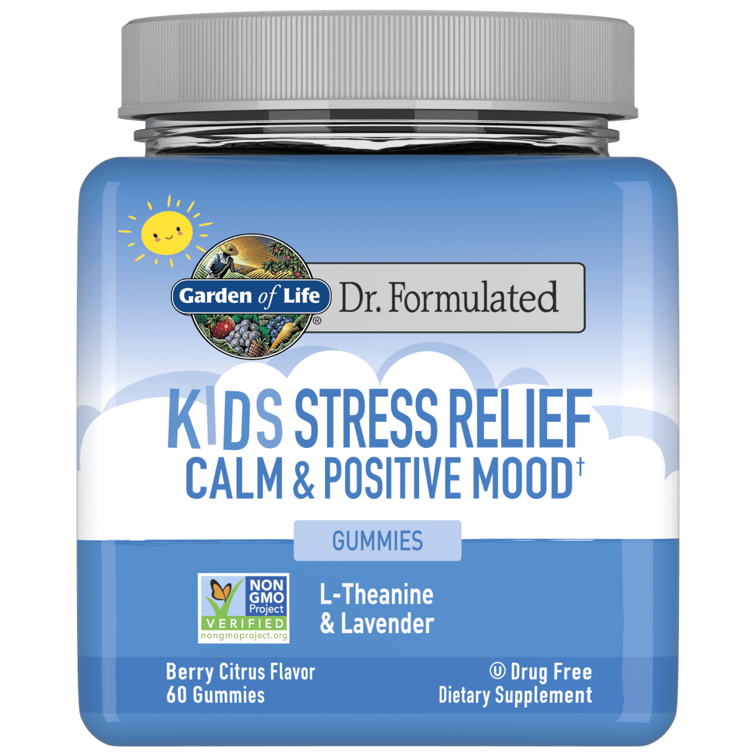 Dr. Formulated caramelle gommose anti-stress BAMBINI - 60 (frutti di bosco e agrumi)