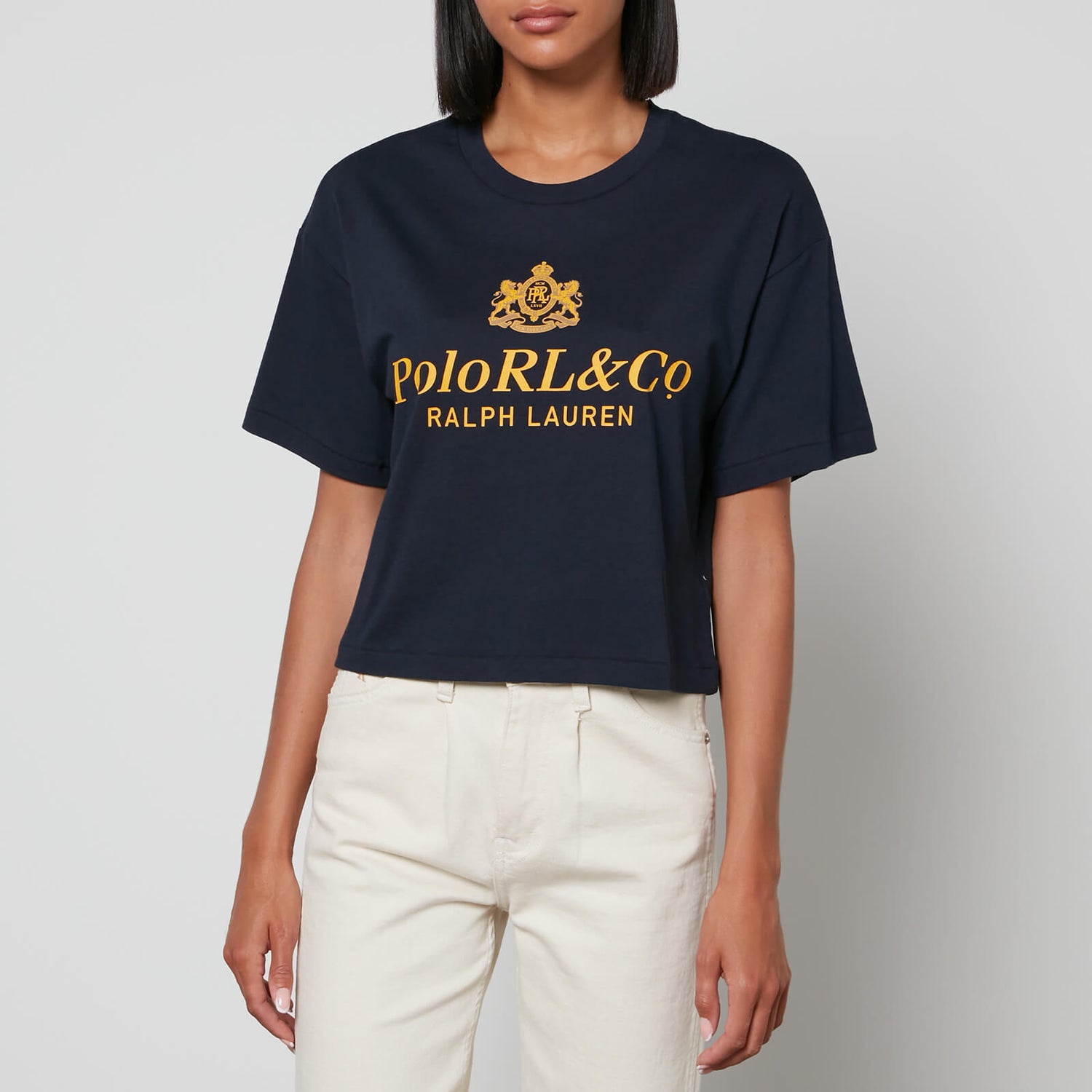Polo Ralph Lauren Cropped Cotton-Jersey T-Shirt - S