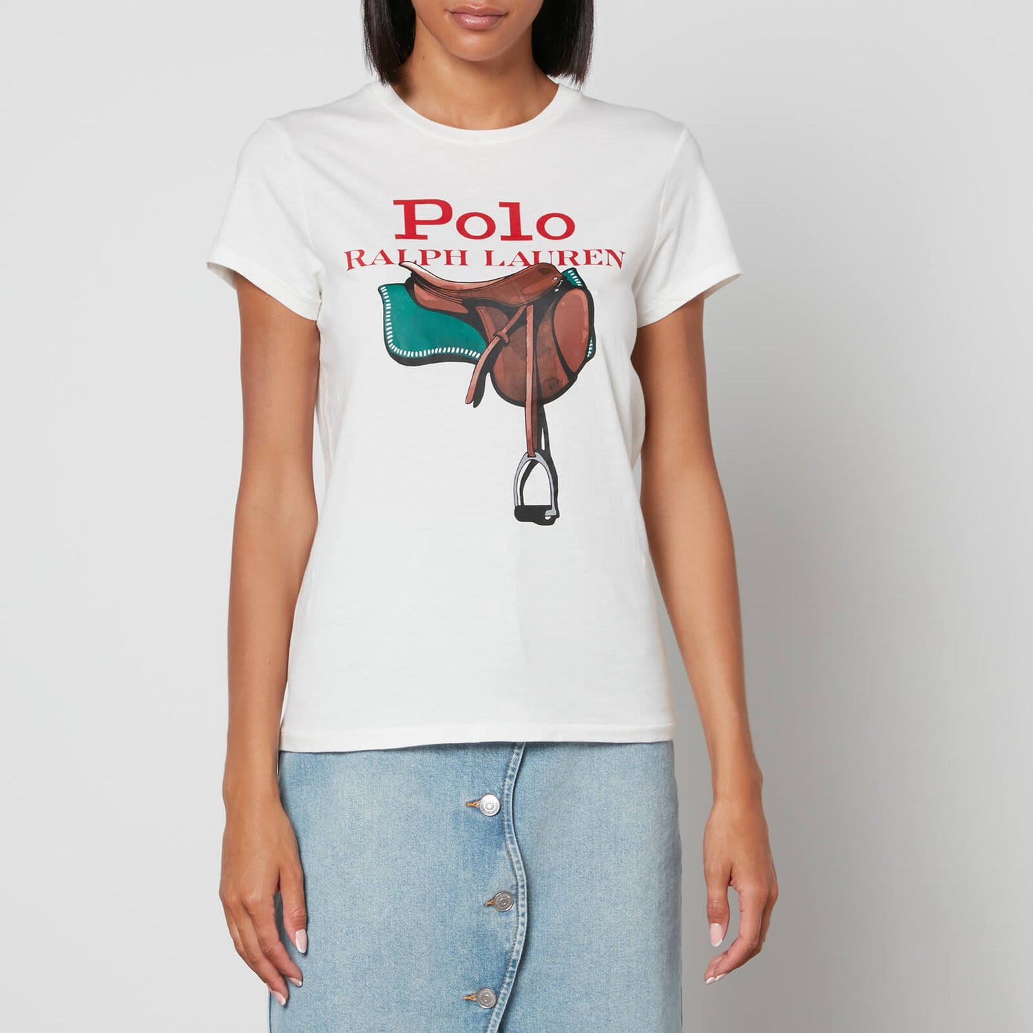 Polo Ralph Lauren Printed Cotton-Jersey T-Shirt - S