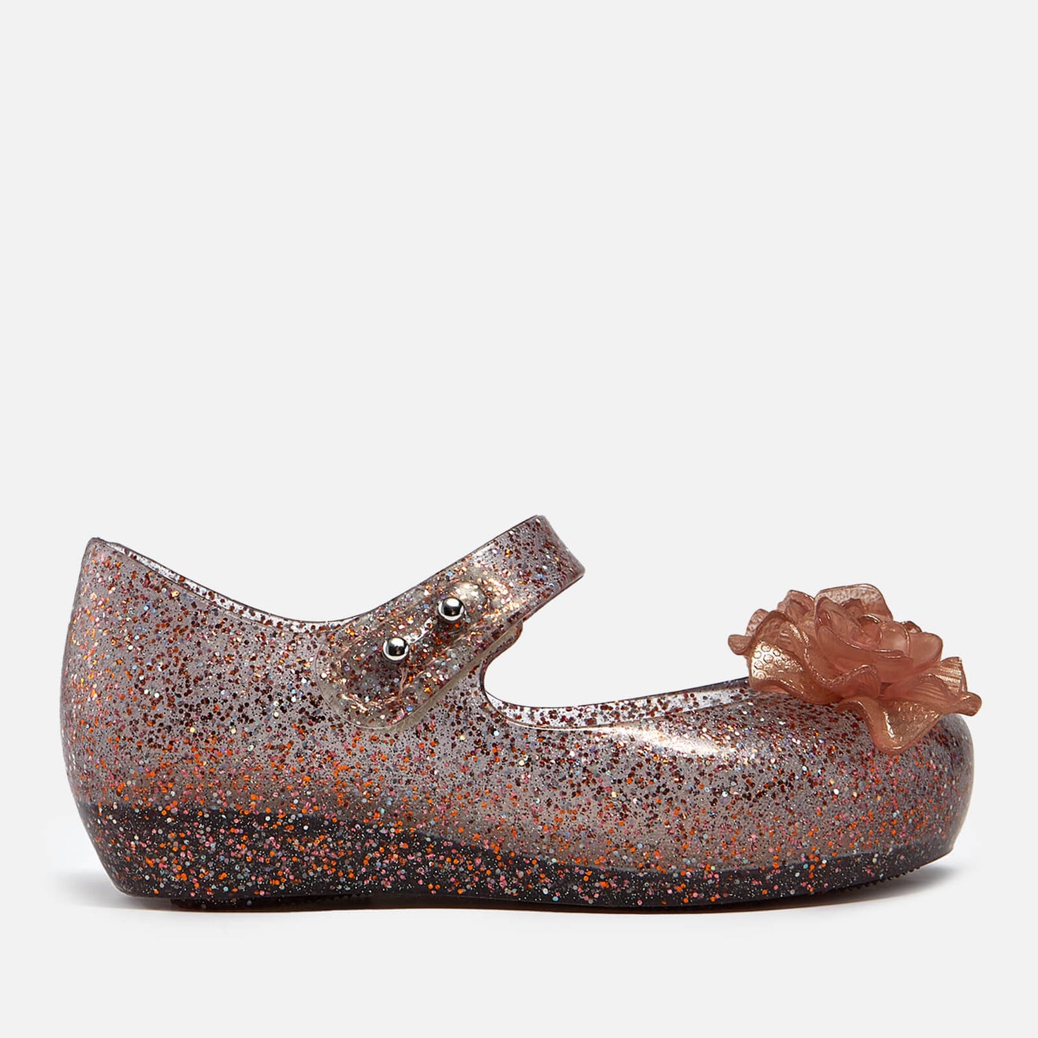 Mini Melissa Kids’ Ultragirl Flower Melflex® Ballet Pumps