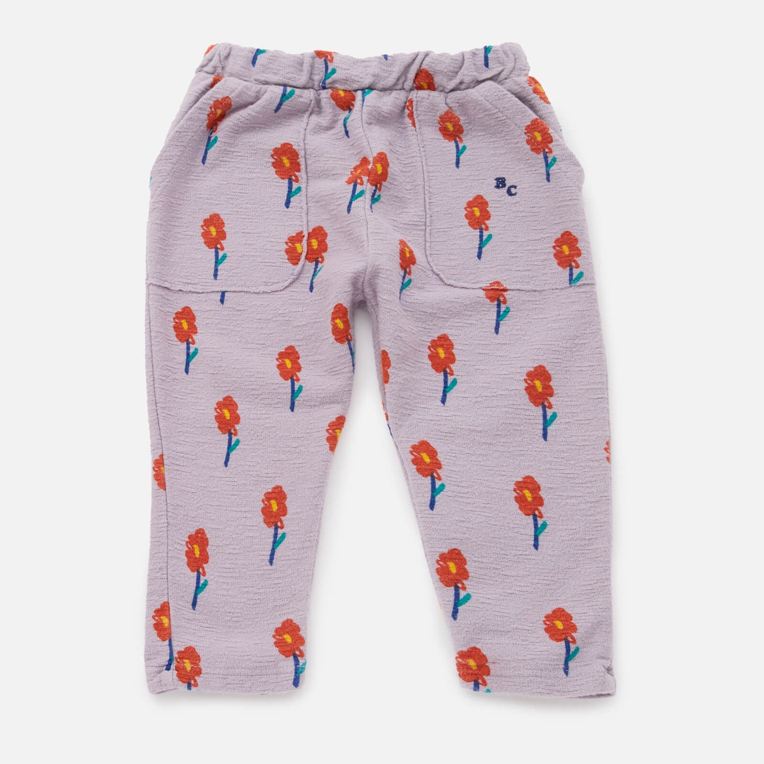 BoBo Choses Baby’s All Over Flowers Slubbed-Cotton Joggers - 3-6 months